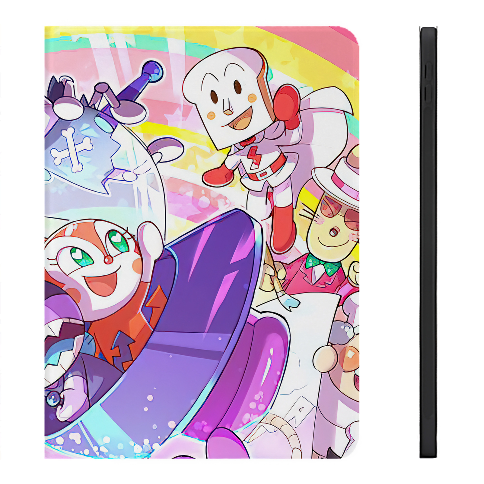 （画像用） アンパンマン Anpanman IPadケース ペンホルダー付き ブックスタイルデザイン